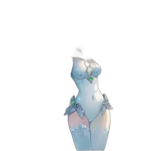 dress, robot, mask, dragon, concept art, 3d render, vaporwave, pixel art transparent PNG cut-out
