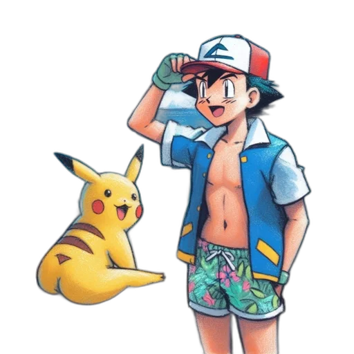 hat, creature, animal, concept art, pixel art, watercolor, photorealistic, beach transparent PNG cut-out