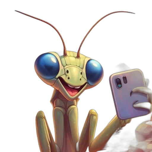 creature, robot, animal, face, concept art, 3d render, watercolor, cartoon transparent PNG cut-out