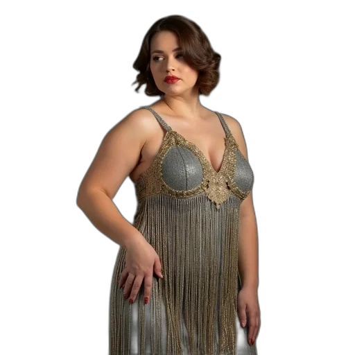 dress, jewelry, plus, size transparent PNG cut-out