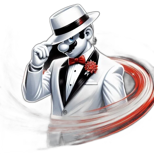 mask, staff, robot, concept art, comic book art, cartoon, pixel art, animated transparent PNG cut-out