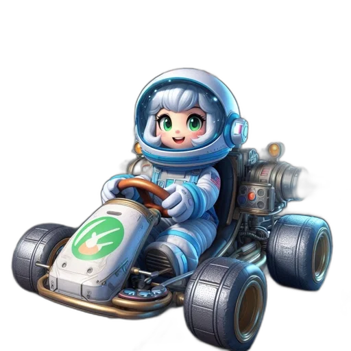 robot, car, concept art, 3d render, pixel art, fantasy art, outer space, anthropomorphic transparent PNG cut-out