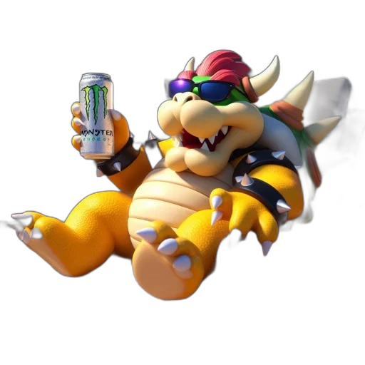 dragon, bottle, creature, animal, 3d render, concept art, vaporwave, pixel art transparent PNG cut-out