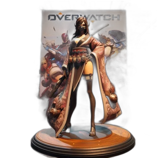weapon, concept art, overwatch, figurine, features, japanese-inspired, character, combat transparent PNG cut-out