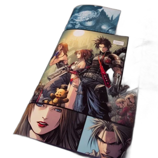 sword, umbrella, concept art, fantasy art, comic book art, anime, sunset, red transparent PNG cut-out