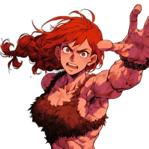 hair, face, weapon, animal, comic book art, concept art, pixel art, anime transparent PNG cut-out