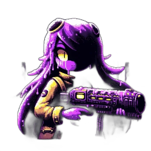 weapon, staff, robot, creature transparent PNG cut-out