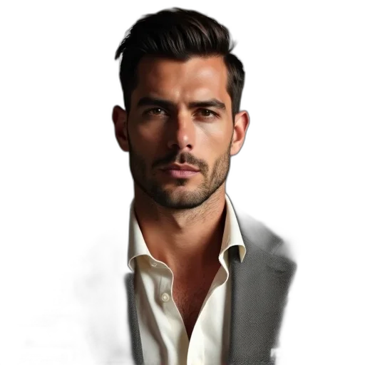 jacket, face, staff, umbrella transparent PNG cut-out