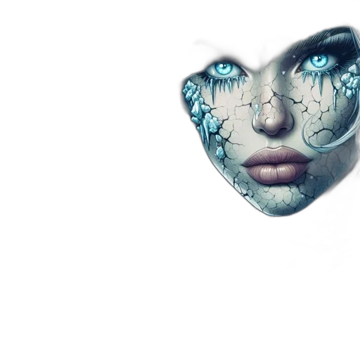 mask, face, creature, robot, photorealistic, fantasy art, 3d render, pixel art transparent PNG cut-out