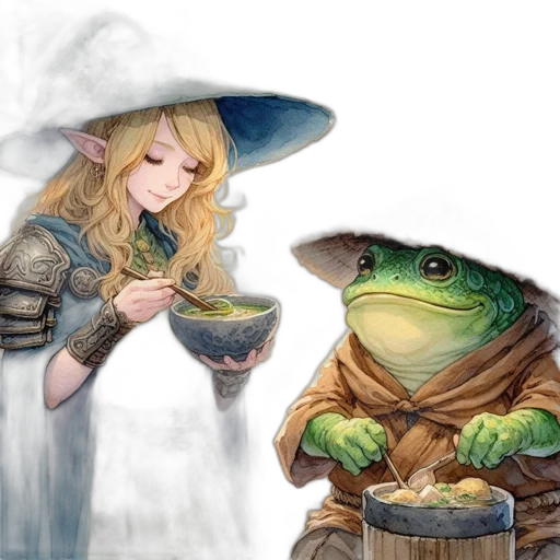 dragon, hat, fantasy art, concept art, watercolor, photorealistic, snow, green transparent PNG cut-out