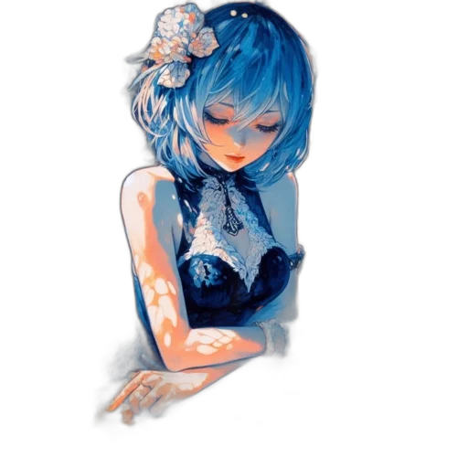 dress, jewelry, mask, robot, watercolor, fantasy art, pixel art, anime transparent PNG cut-out