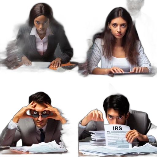 ensemble, scenes, presents, individuals, immersed, tasks, involving, paperwork transparent PNG cut-out