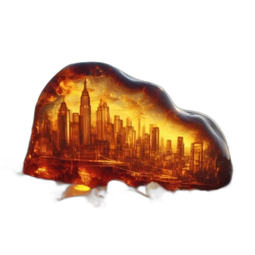food, concept art, photorealistic, fire, modern, metropolis, cityscape, enclosed transparent PNG cut-out