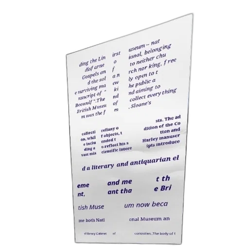 museum, sign, reads, british, collection, objects, display transparent PNG cut-out