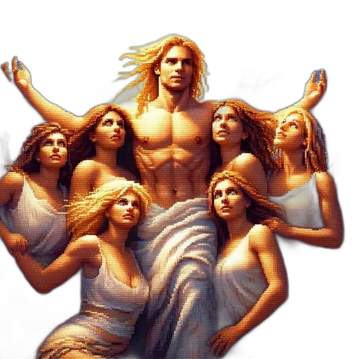 hair, fantasy art, comic book art, concept art, oil painting, male, figure, long transparent PNG cut-out