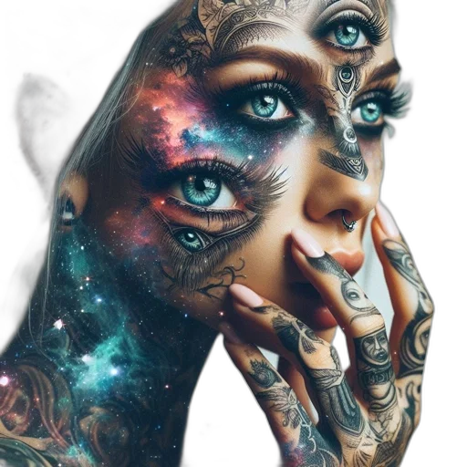 mask, face, jewelry, robot, photorealistic, fantasy art, concept art, cyberpunk transparent PNG cut-out