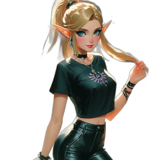 dress, staff, jewelry, fantasy art, concept art, pixel art, anime, dark transparent PNG cut-out