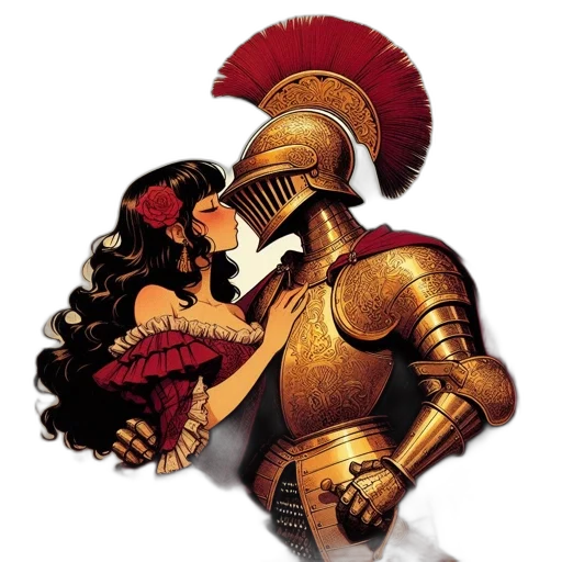 sword, crown, dragon, robot, concept art, fantasy art, pixel art, red transparent PNG cut-out