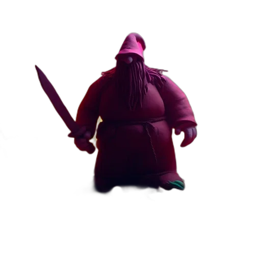 sword, staff, weapon, jacket, concept art, 3d render, fantasy art, pixel art transparent PNG cut-out