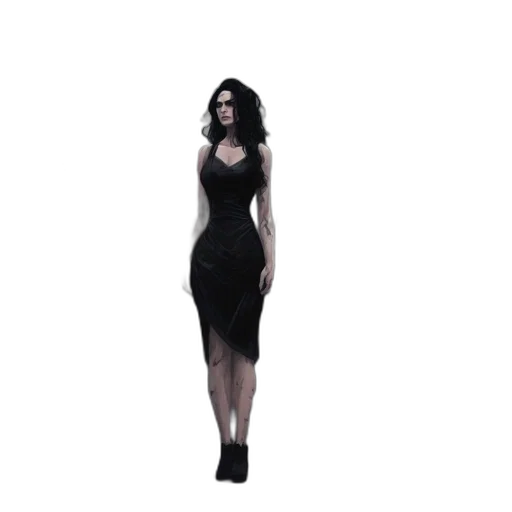 dress, 3d render, concept art, pixel art, photorealistic, dark, monochrome, urban transparent PNG cut-out
