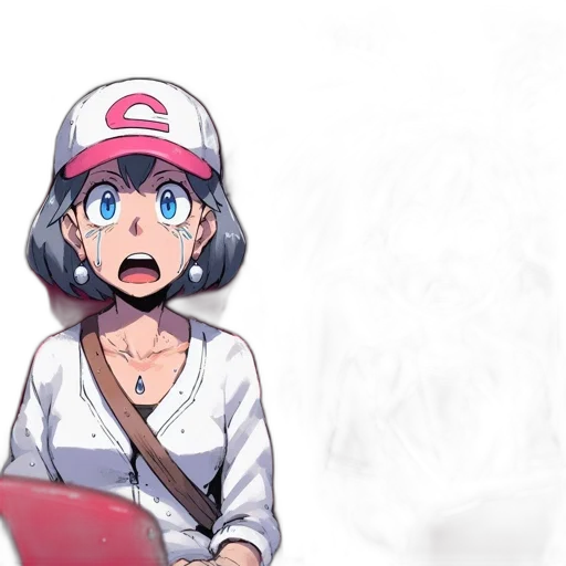 hat, creature, face, weapon, anime, concept art, cartoon, pixel art transparent PNG cut-out
