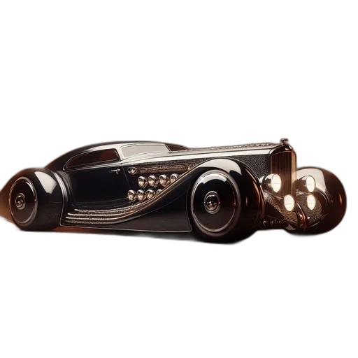 car, weapon, shoes, jewelry, 3d render, photorealistic, vintage, intricate transparent PNG cut-out