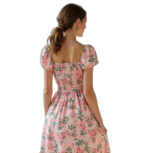 dress, photorealistic, womens, short transparent PNG cut-out