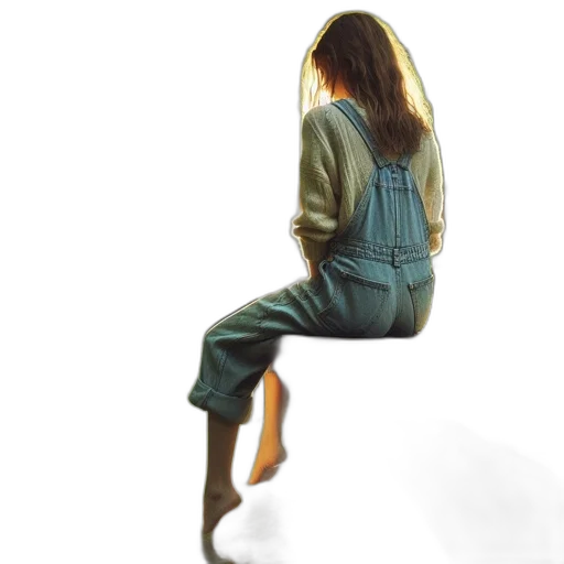 dress, jacket, furniture, hair, photorealistic, concept art, oil painting, 3d render transparent PNG cut-out