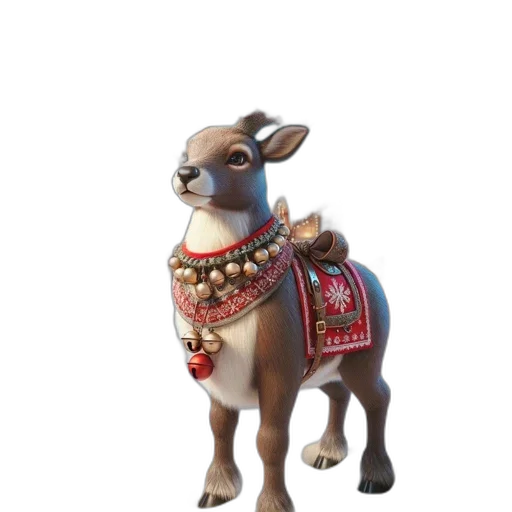 animal, staff, jewelry, creature, concept art, 3d render, fantasy art, festive transparent PNG cut-out