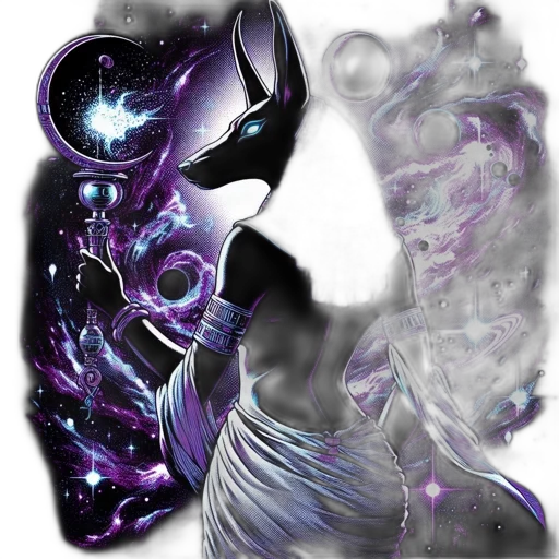 mask, robot, creature, staff, fantasy art, concept art, comic book art, pixel art transparent PNG cut-out