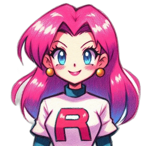 robot, staff, jacket, face, pixel art, anime, cartoon, vaporwave transparent PNG cut-out