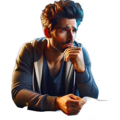jacket, hair, face, food, cartoon, concept art, 3d render, photorealistic transparent PNG cut-out