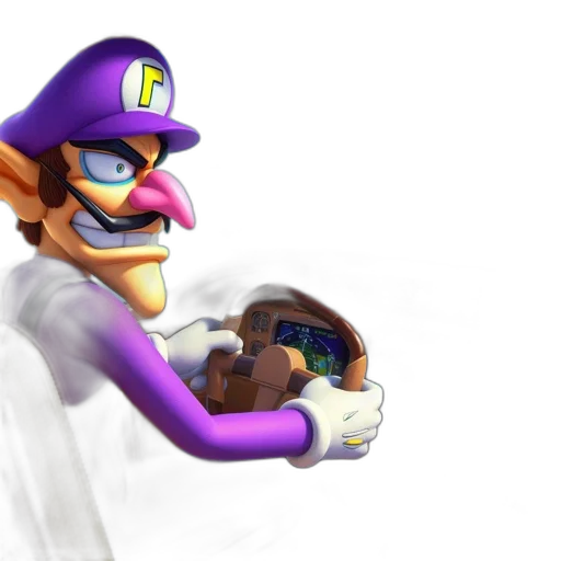 hat, mask, creature, crown, 3d render, concept art, photorealistic, waluigi-like transparent PNG cut-out