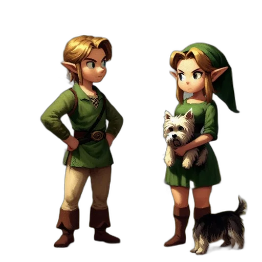 animal, staff, mask, concept art, pixel art, 3d render, fantasy art, green transparent PNG cut-out