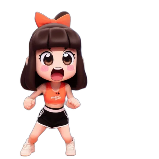 creature, 3d render, concept art, cartoon, anime, young, girl, dark transparent PNG cut-out