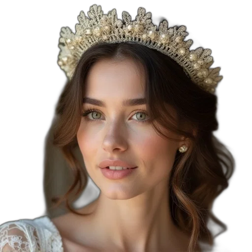 crown, jewelry, hat, face transparent PNG cut-out