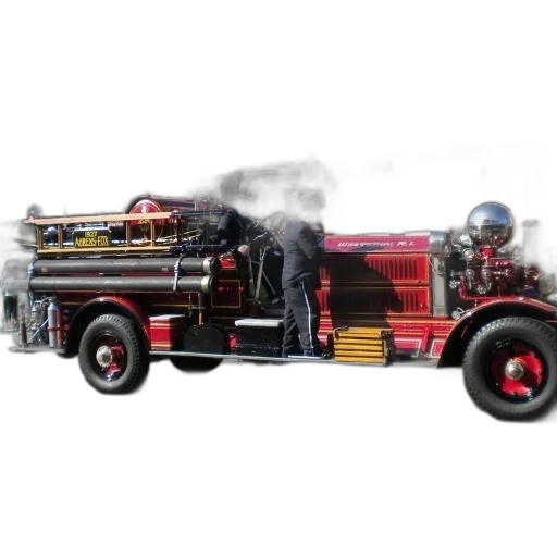 car, weapon, concept art, photorealistic, 3d render, fire, vintage, truck transparent PNG cut-out