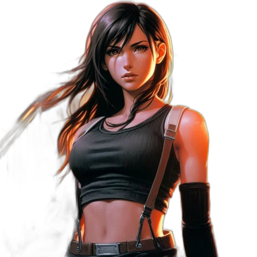 comic book art, concept art, fantasy art, photorealistic, female, character, brown, hair transparent PNG cut-out