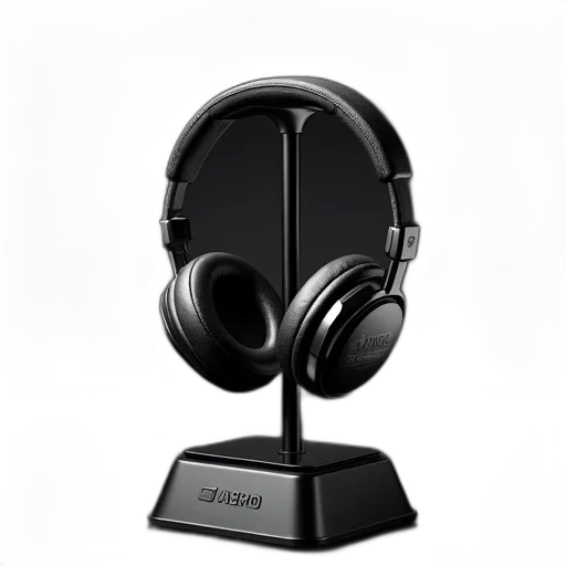 photorealistic, pair, black, wireless, headphones, sleek, design, featuring transparent PNG cut-out