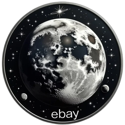 jewelry, photorealistic, fantasy art, concept art, 3d render, outer space, coin, black transparent PNG cut-out