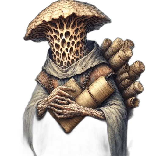 staff, mask, creature, hat, fantasy art, concept art, pixel art, photorealistic transparent PNG cut-out