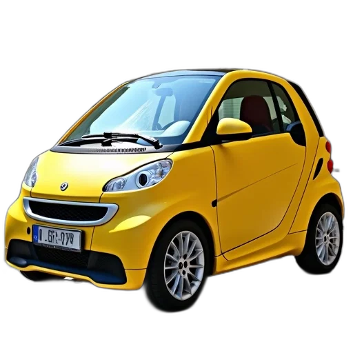 car, animal, robot, 3d render, photorealistic, small, yellow, smart transparent PNG cut-out