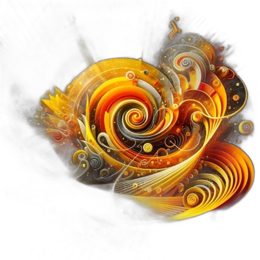 dragon, hair, staff, fantasy art, photorealistic, concept art, 3d render, outer space transparent PNG cut-out
