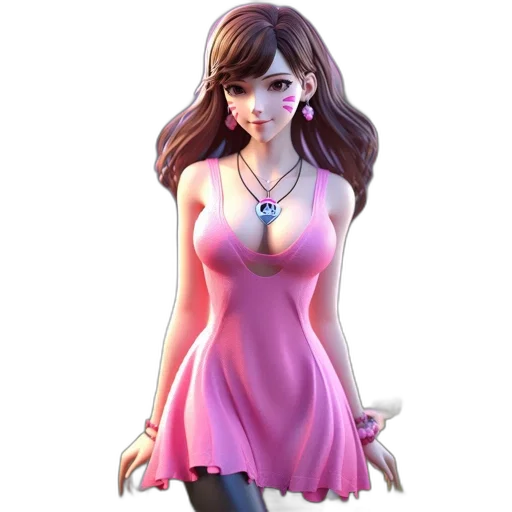 dress, jewelry, 3d render, fantasy art, concept art, cartoon, pastel, idyllic transparent PNG cut-out