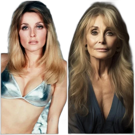 photorealistic, side-by-side, comparison, woman, different, ages, showcases, changes transparent PNG cut-out