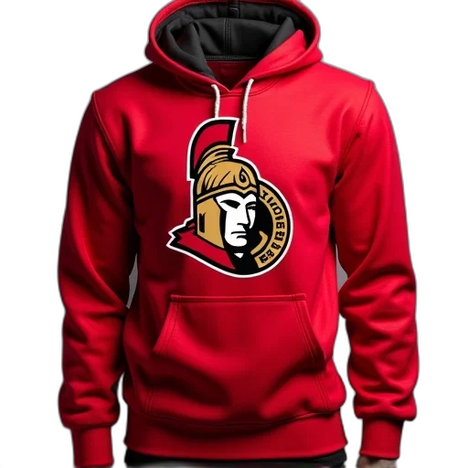 jacket, men, red, ottawa, senators, alternate, logo, lace transparent PNG cut-out