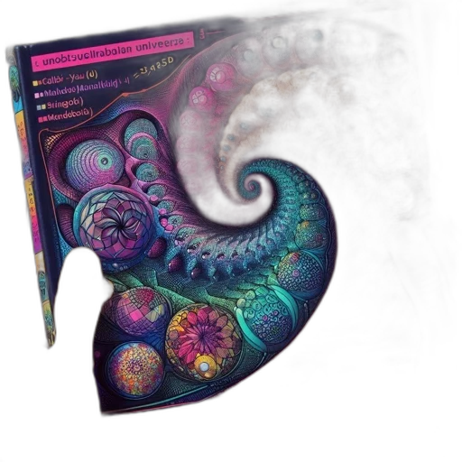 book, cover, features, vibrant, intricate, artwork, spiral, patterns transparent PNG cut-out
