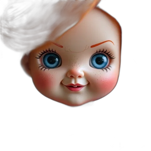 face, mask, creature, hair, 3d render, photorealistic, concept art, oil painting transparent PNG cut-out