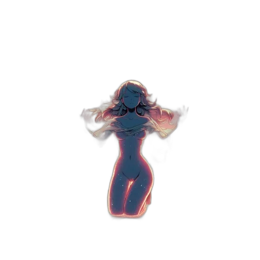 robot, dress, creature, staff, concept art, pixel art, 3d render, anime transparent PNG cut-out