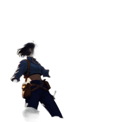 staff, sword, weapon, jacket, concept art, pixel art, fantasy art, 3d render transparent PNG cut-out